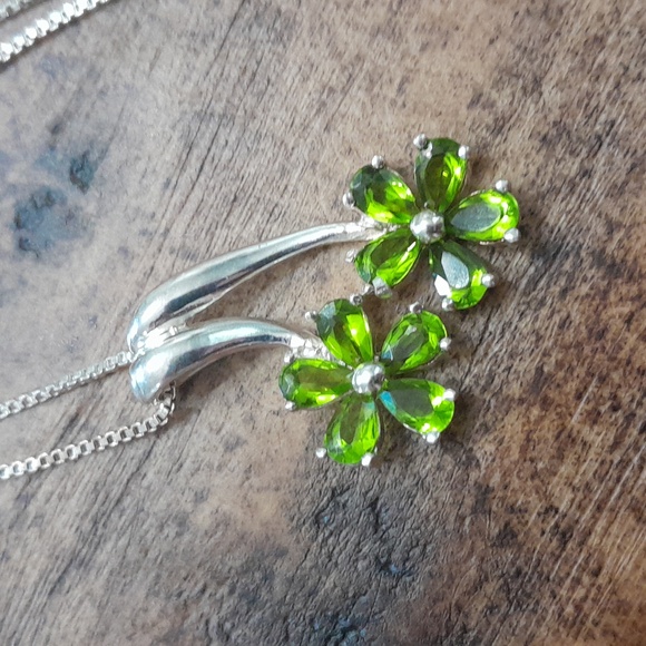 925 peridot set - Picture 4 of 4